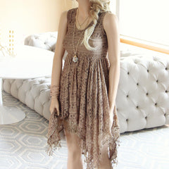 Dreamscape Dress in Taupe