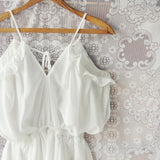 The Drifter Romper in White (wholesale): Alternate View #2