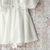 The Drifter Romper in White (wholesale): Alternate View #3