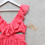 Dust & Bloom Dress in Coral: Alternate View #2