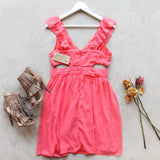 Dust & Bloom Dress in Coral: Alternate View #4