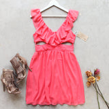 Dust & Bloom Dress in Coral: Alternate View #1