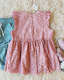 Dusty Poppy Eyelet Top: Alternate View #4