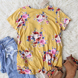 Dusty Miller Tee in Mustard: Alternate View #4