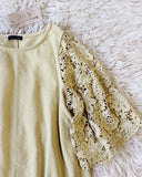 Dusty Mustard Top: Alternate View #2