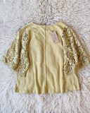 Dusty Mustard Top: Alternate View #4