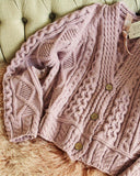 Dusty Lavender Fisherman's Sweater: Alternate View #2