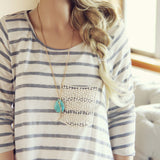 Easy Stripe Tee: Alternate View #2