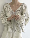 Effie Block Print Blouse: Alternate View #4