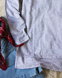 Everyday Cozy Tee in Gray: Alternate View #3