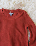Everyday Layering Sweater in Rust: Alternate View #2