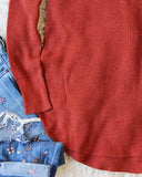 Everyday Layering Sweater in Rust: Alternate View #3