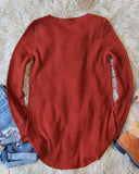 Everyday Layering Sweater in Rust: Alternate View #4