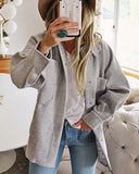 Dried Sage Shirt Jacket in Gray: Alternate View #2