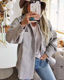 Dried Sage Shirt Jacket in Gray: Alternate View #3