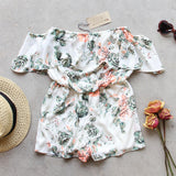 Faded Bloom Romper: Alternate View #2