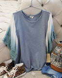 Faded Dunes Tee in Sky: Alternate View #1