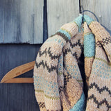 Fair Isle Knit Infinity Scarf: Alternate View #2