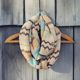 Fair Isle Knit Infinity Scarf: Alternate View #1