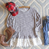 Fall Fable Lace Sweatshirt: Alternate View #1