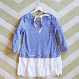 Fall Tale Lace Sweatshirt in Blue: Alternate View #4