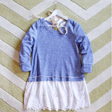 Fall Tale Lace Sweatshirt in Blue: Alternate View #2