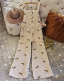Floral Corduroy Overall: Alternate View #2