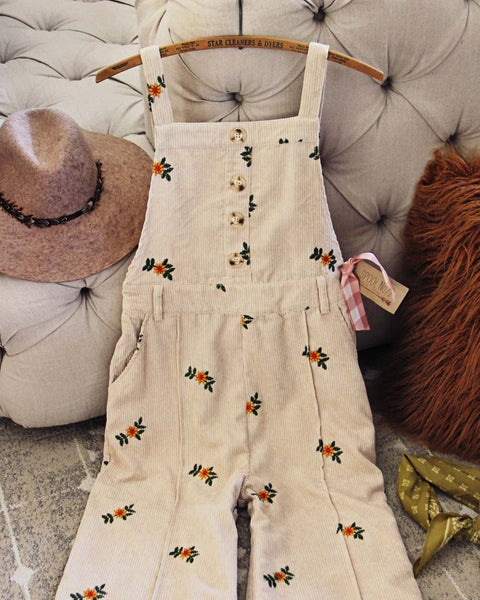 Floral Corduroy Overall: Featured Product Image