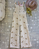 Floral Corduroy Overall: Alternate View #4