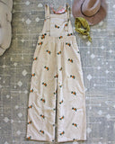 Floral Corduroy Overall: Alternate View #6