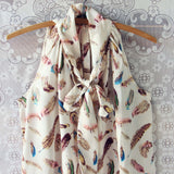 Falling Feathers Top: Alternate View #2