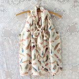 Falling Feathers Top: Alternate View #1