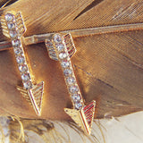 Feather Arrow Earrings: Alternate View #2