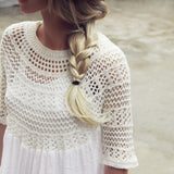 Feather Grass Tunic in White: Alternate View #5