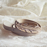 Feather Tale Belt in Sand: Alternate View #1