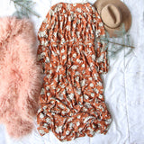 Femme Rust Maxi Dress: Alternate View #5