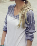 The Fenley Tee in Gray: Alternate View #1