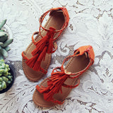 Fescue Fringe Sandals: Alternate View #2