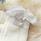 Fireside Knit Boot Socks in Snow: Alternate View #2