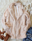 Fireside Shearling Coat in Dusty Pink: Alternate View #1