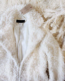 Fireside Shearling Coat in White: Alternate View #3