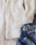 Fireside Shearling Coat in White: Alternate View #4
