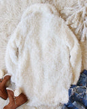 Fireside Shearling Coat in White: Alternate View #5