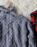Northwest Fisherman's Sweater in Gray: Alternate View #3