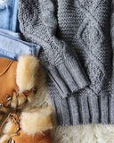 Northwest Fisherman's Sweater in Gray: Alternate View #4