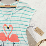 Flamingo Love Tee: Alternate View #2