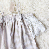 Flax & Stripe Top in Sand: Alternate View #2