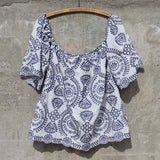 Florencia Top in Blue: Alternate View #4