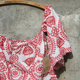 Florencia Top in Red: Alternate View #3