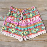 Flowerchild Lace Shorts: Alternate View #1